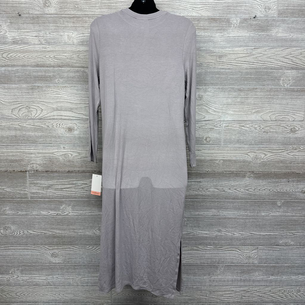 NEW LS Ribbed Bodycon Dress Large