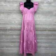 NEW Tiered Flutter Sleeve Dress Medium