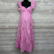NEW Tiered Flutter Sleeve Dress Small