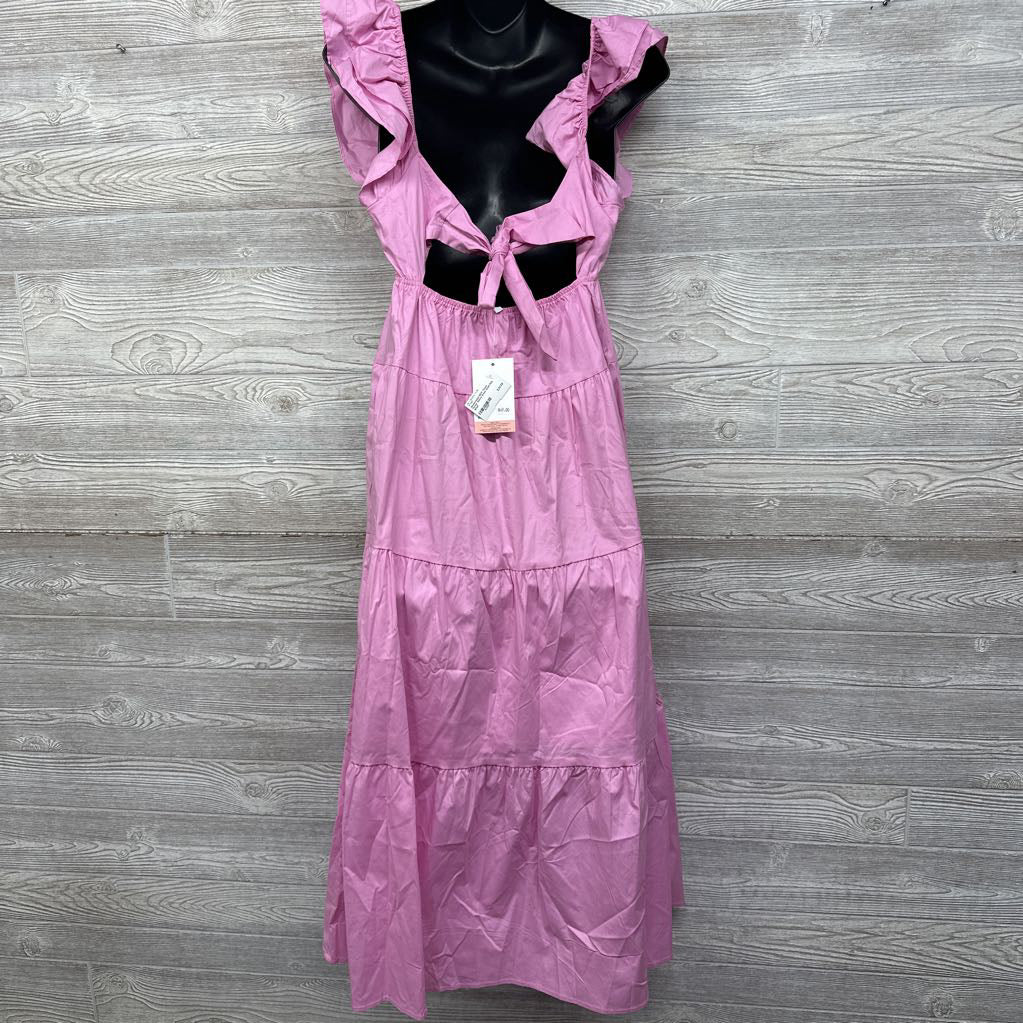 NEW Tiered Flutter Sleeve Dress Small