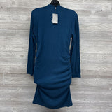 NEW Mock Neck Ribbed Bodycon Dress XL