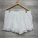 NEW Eyelet Flower Shorts Large