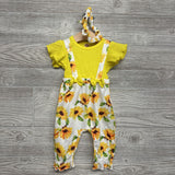 NEW Jumpsuit Sunflowers 9M