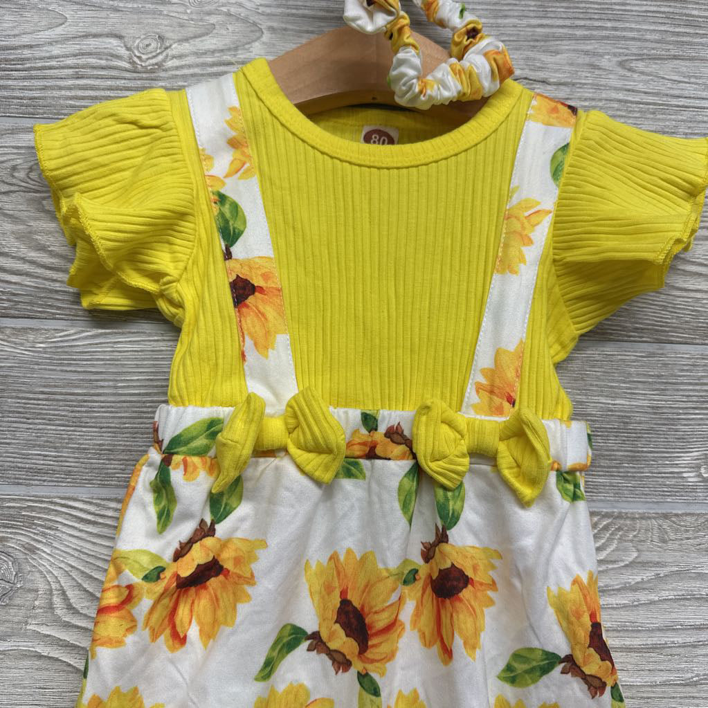 NEW Jumpsuit Sunflowers 9M