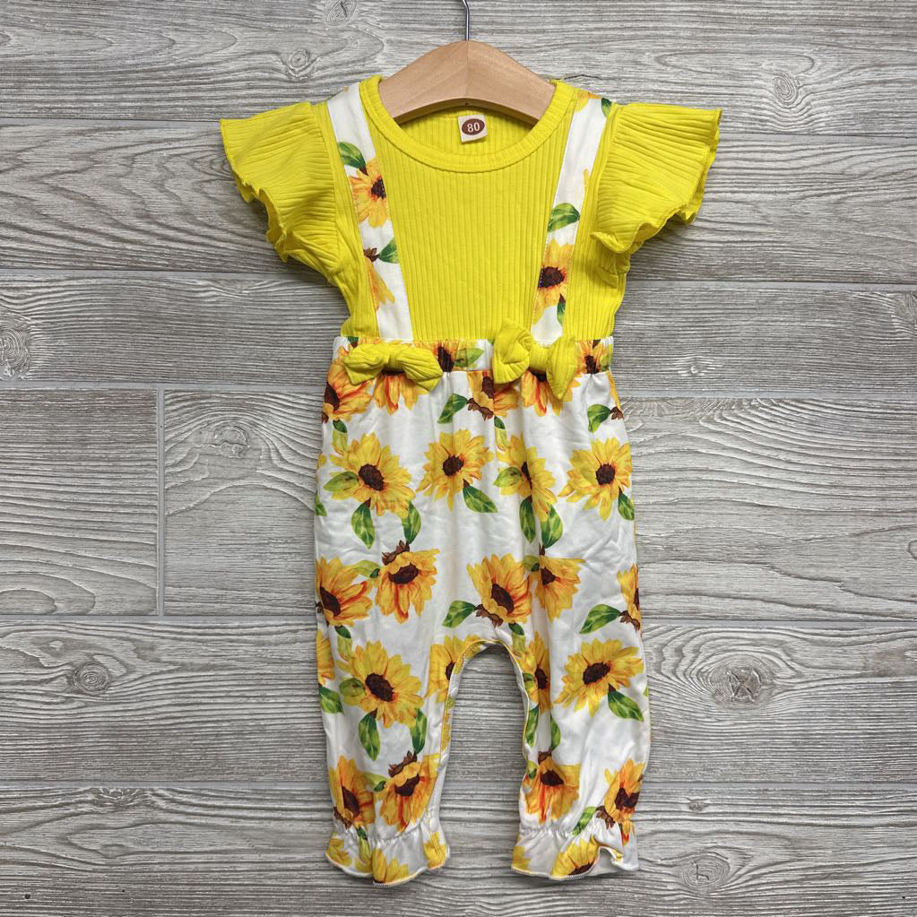 NEW Jumpsuit Sunflowers 9M