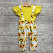 NEW Jumpsuit Sunflowers 9M