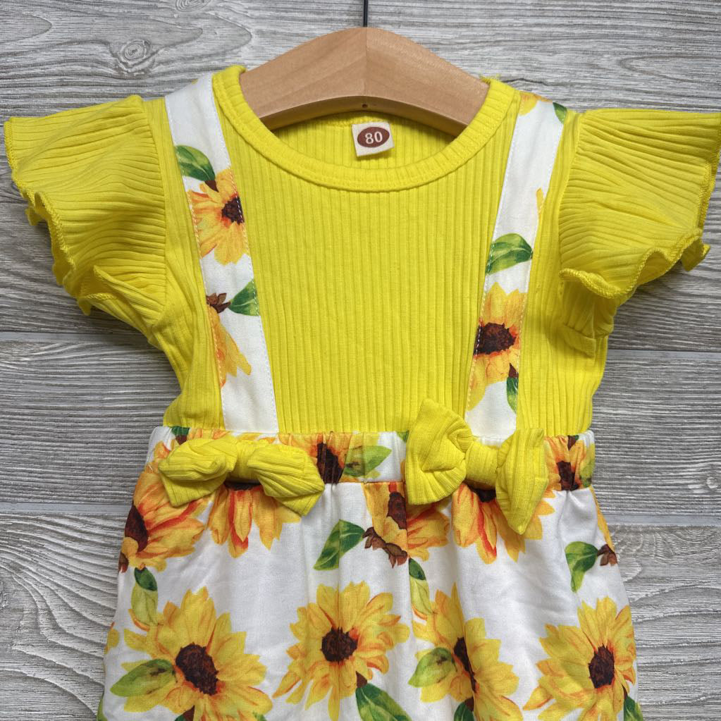 NEW Jumpsuit Sunflowers 9M