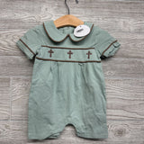 NEW Christening Romper Crosses 9M