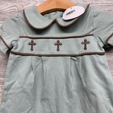 NEW Christening Romper Crosses 9M