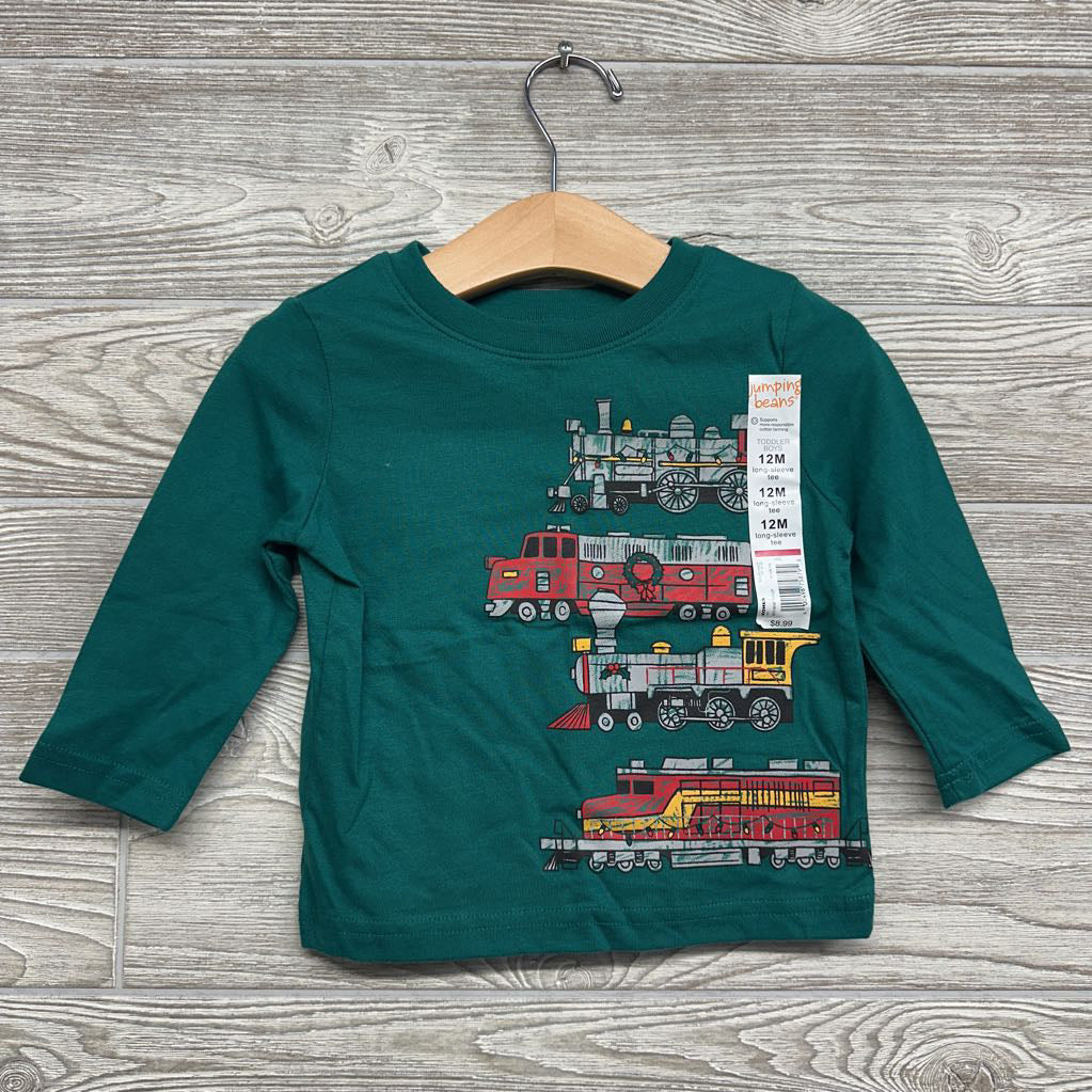 NEW LS Shirt Trains 12M