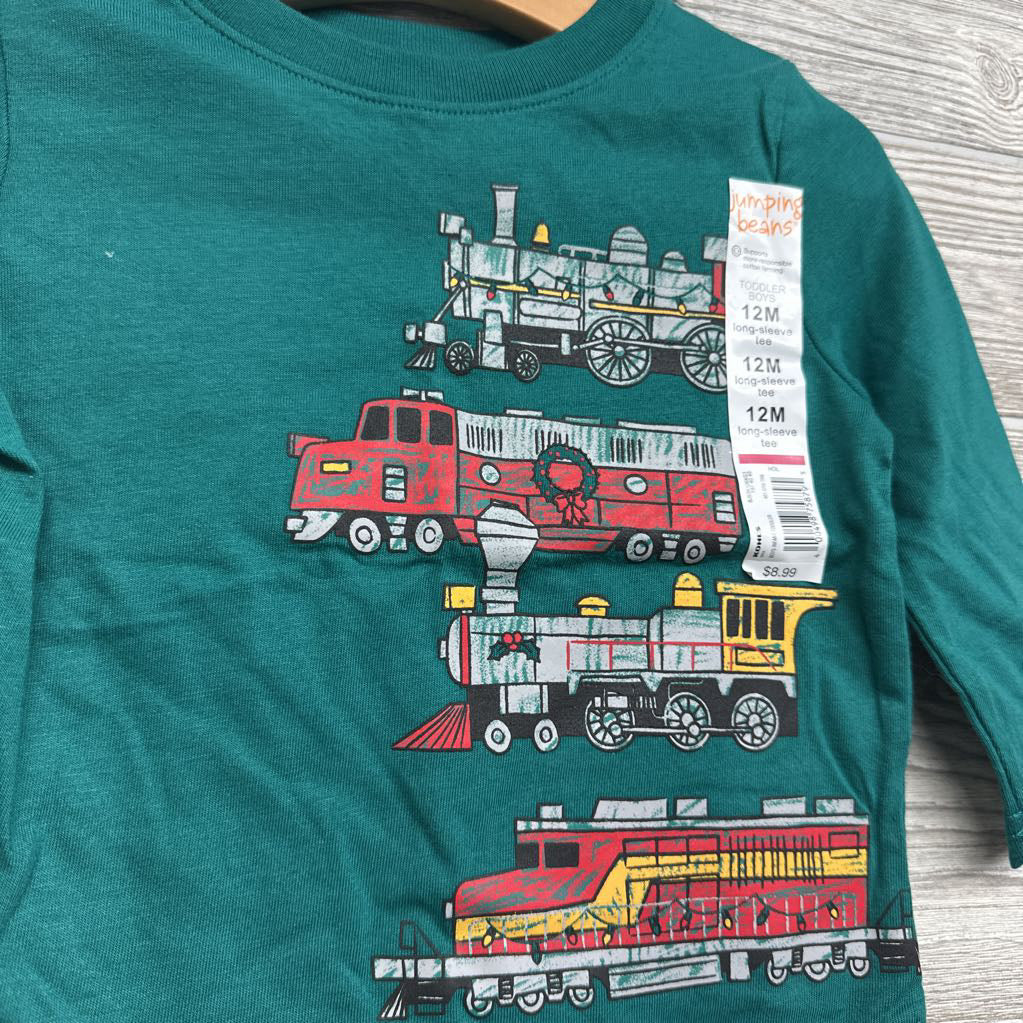 NEW LS Shirt Trains 12M