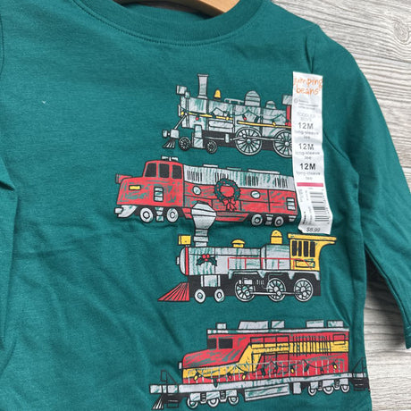 NEW LS Shirt Trains 12M
