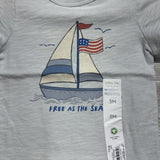 NEW Shirt Sailboat Free At The Sea 3M