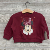 NEW Crewneck Minnie Mouse Sequins Bow 12M