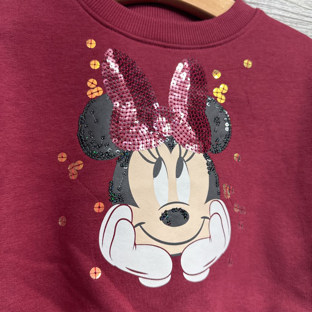 NEW Crewneck Minnie Mouse Sequins Bow 12M