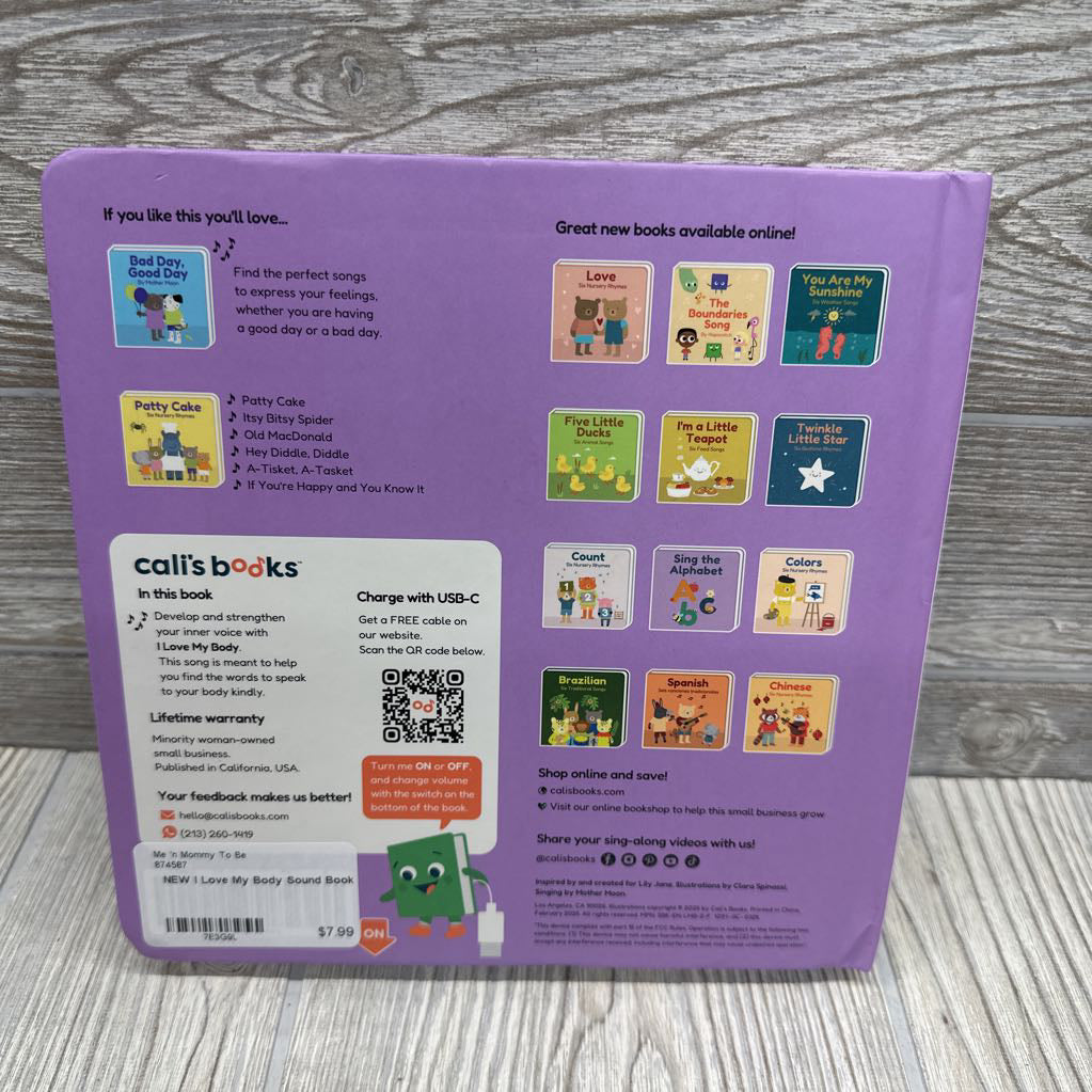 NEW I Love My Body Sound Book