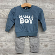 NEW Crewneck Mama's Boy & Sweatpants 3-6M