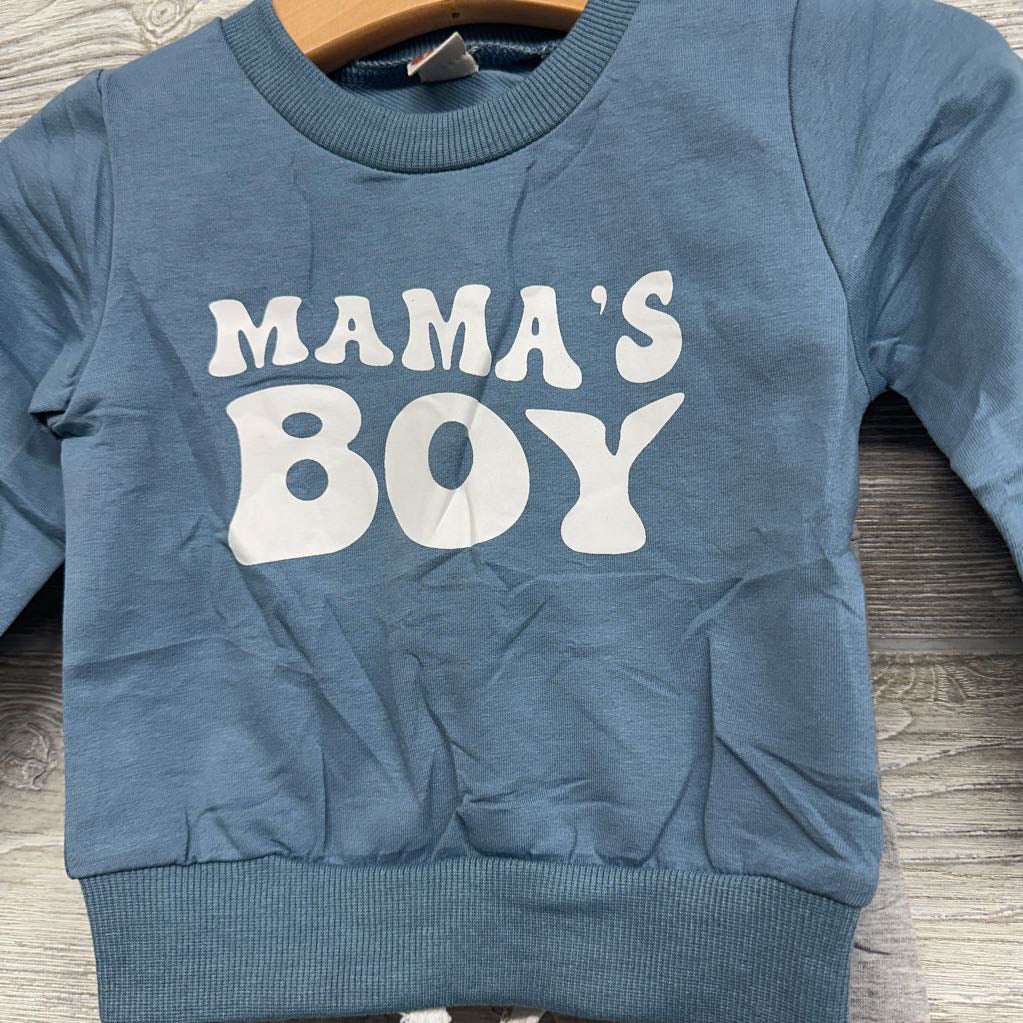 NEW Crewneck Mama's Boy & Sweatpants 3-6M