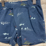 Nw/oT French Terry Shorts Sharks 2t
