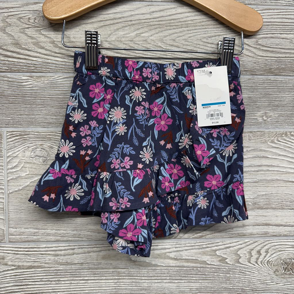 NEW Skort Flowers 12M