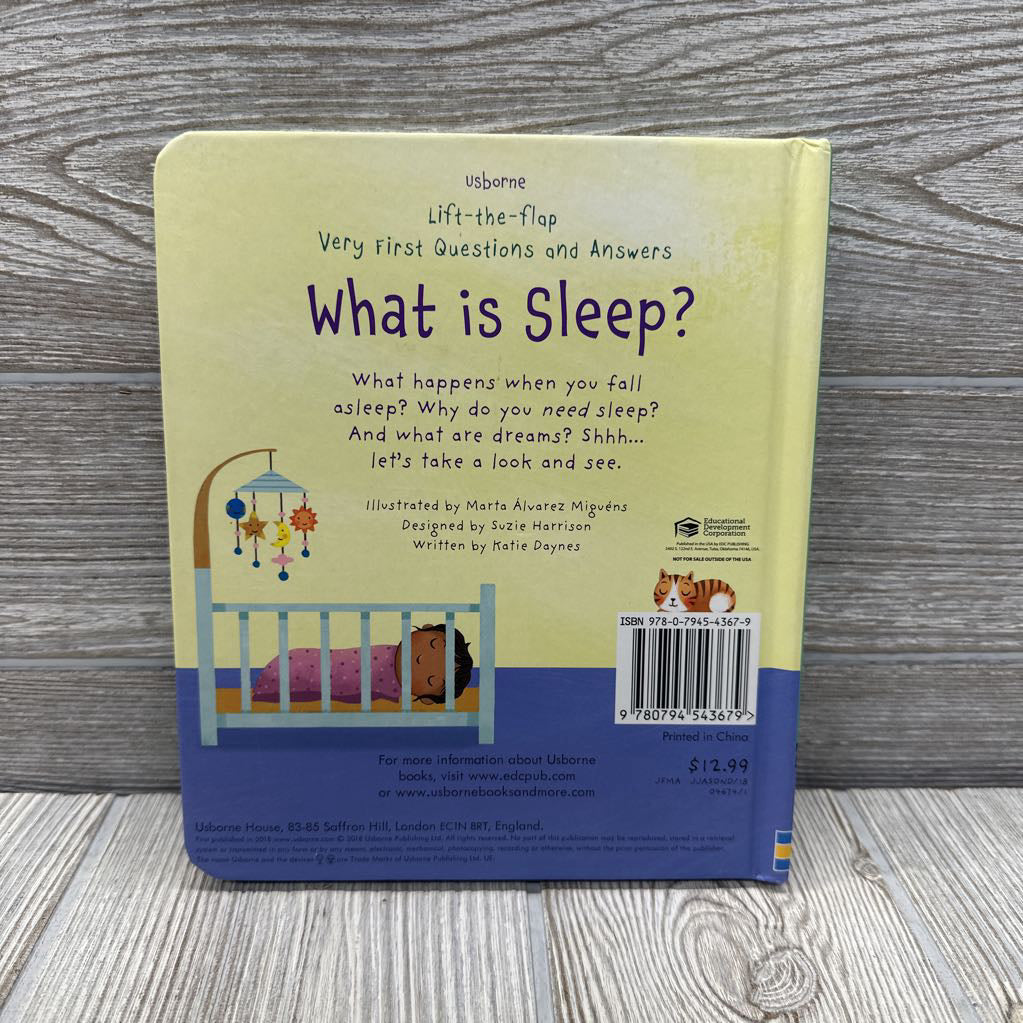 Usborne Lift A Flap What Is Sleep Board Book