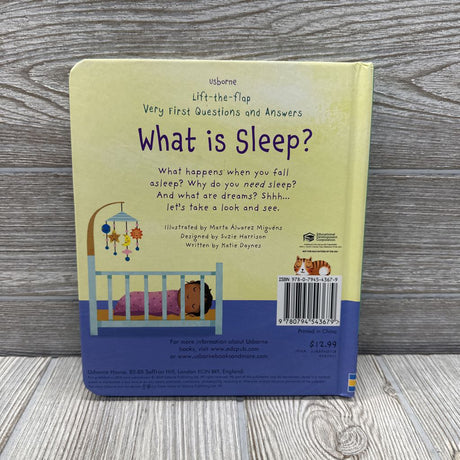 Usborne Lift A Flap What Is Sleep Board Book