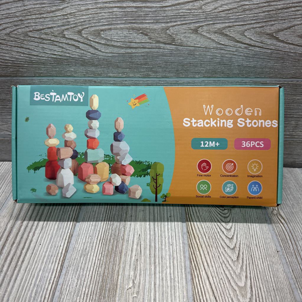 Wooden Stacking Stones