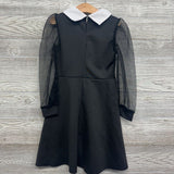 Tulle Sleeve Dress W/ Collar & Pearls 8