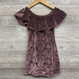 Velour Printed Flower Dress 7