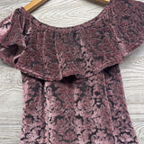 Velour Printed Flower Dress 7