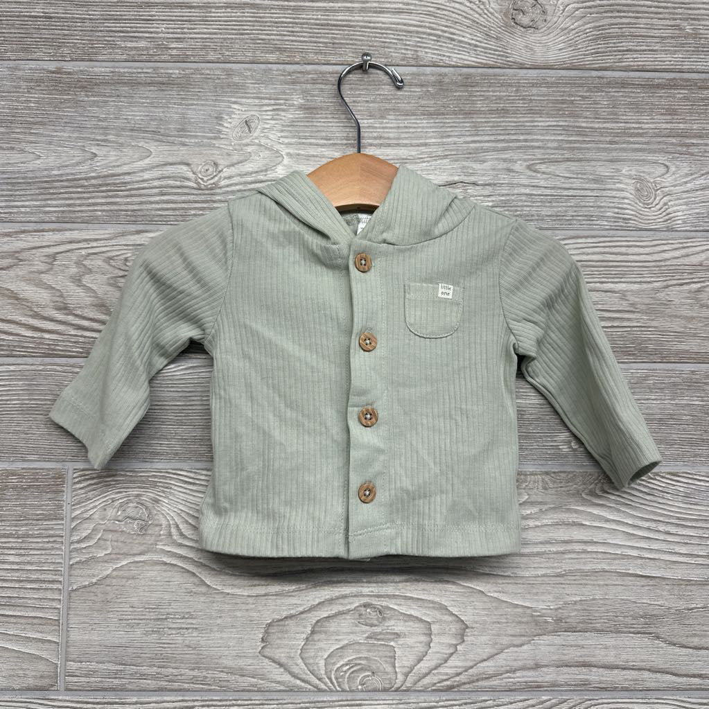 Ribbed Button Up Shirt Little One 3M