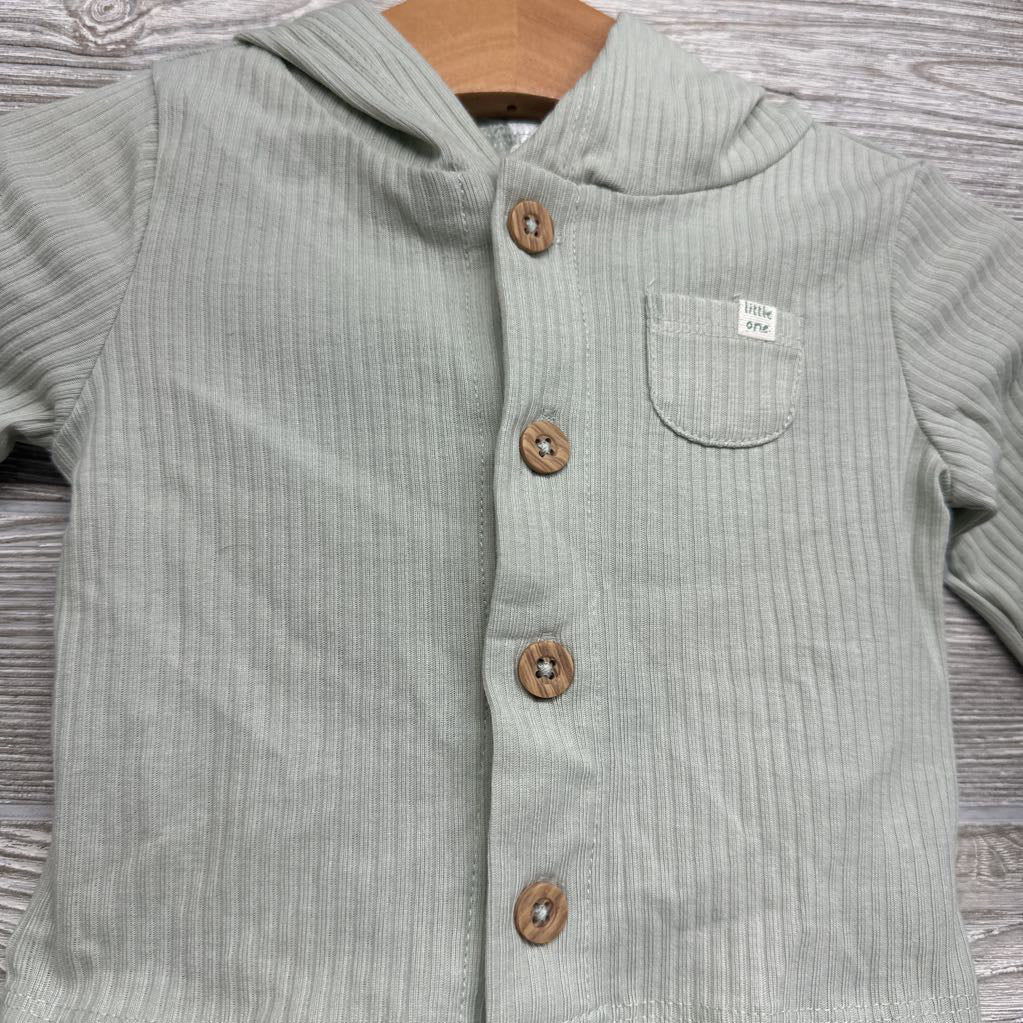 Ribbed Button Up Shirt Little One 3M