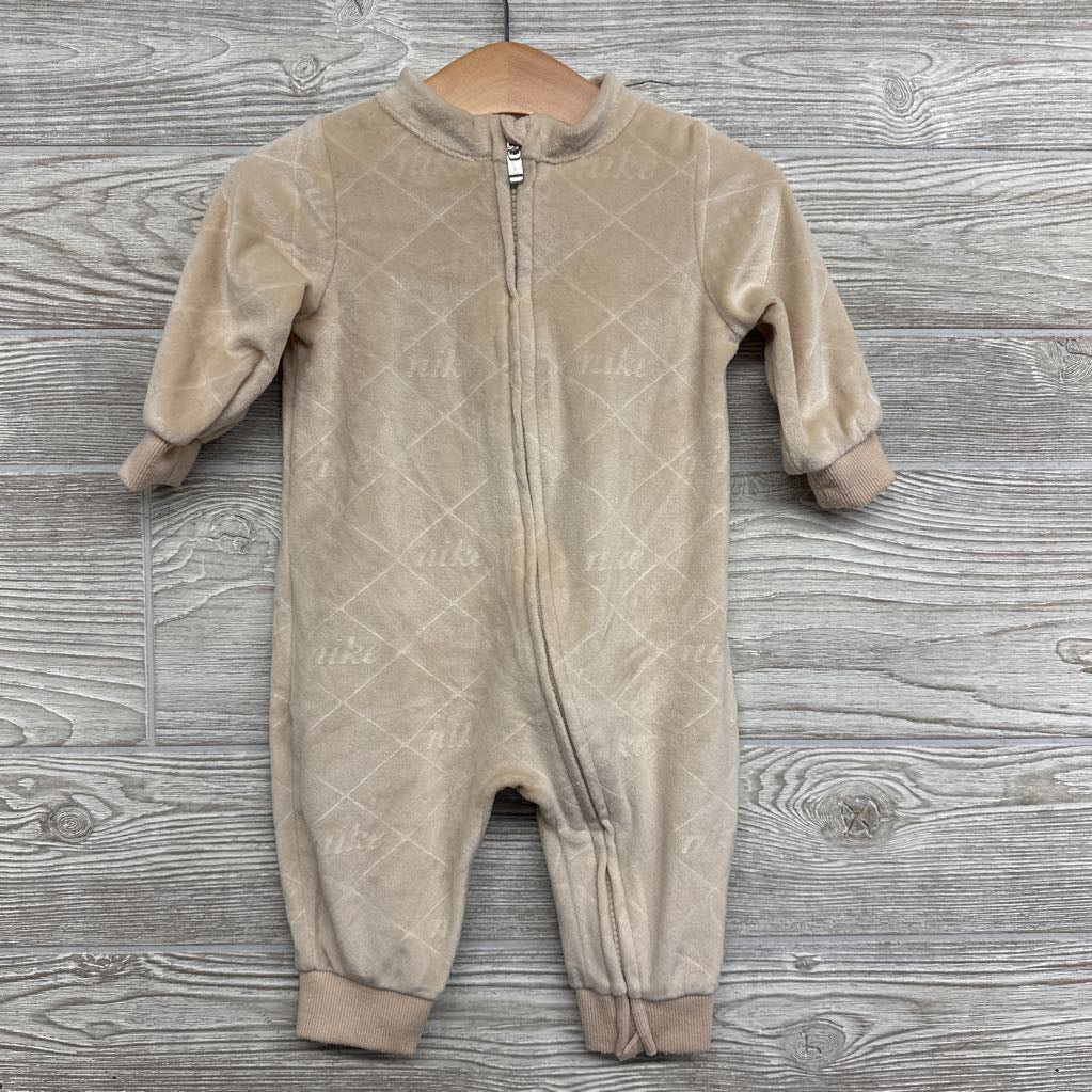 Velour Outfit Embossed Logo 6M