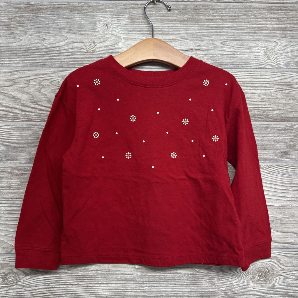 LS Shirt Flowers & Dots 3t