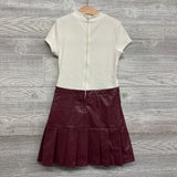 Ribbed & Faux Leather Skirt Dress 10