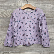 Lite Sweater Shirt Flowers Ruffle Shoulder 5