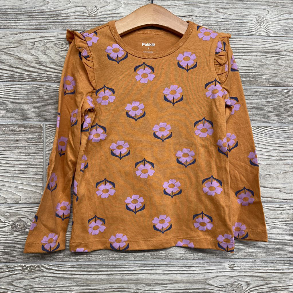 Ruffle LS Shirt Flowers 6