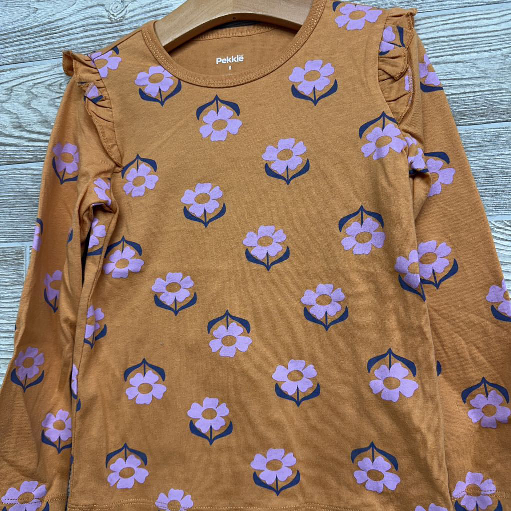 Ruffle LS Shirt Flowers 6