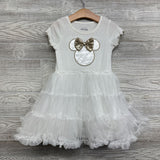 Ribbed & Tutu Skirt Dress Minnie Mouse 5t