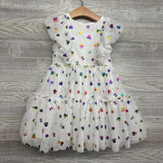Tulle Dress Ruffles Metallic Bows & Minnie Mouse 5t