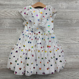 Tulle Dress Ruffles Metallic Bows & Minnie Mouse 5t