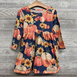 LS Dress Pumpkins & Sunflowers 5t