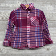 Flannel Button Up Plaid Shirt 3t