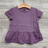Peplum Shirt Eyelet Flowers 3t