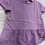 Peplum Shirt Eyelet Flowers 3t