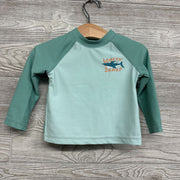 LS Swim Rash Guard Lookin Sharp & Trunks Sharks 12M