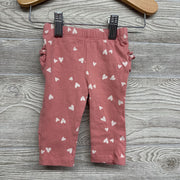 Ruffle Butt Leggings Hearts 3-6M