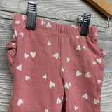 Ruffle Butt Leggings Hearts 3-6M