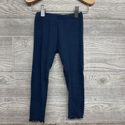 Ribbed Leggings Lettuce Trim 3t