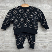 Crewneck & Jogger Smiley Faces 3-6M